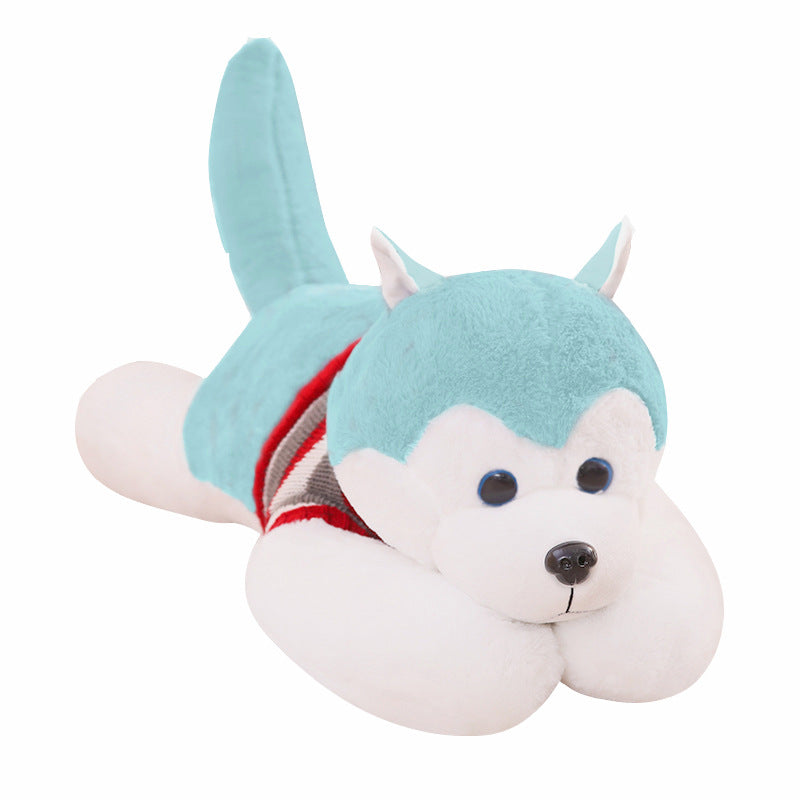 Splooting Husky Pillow