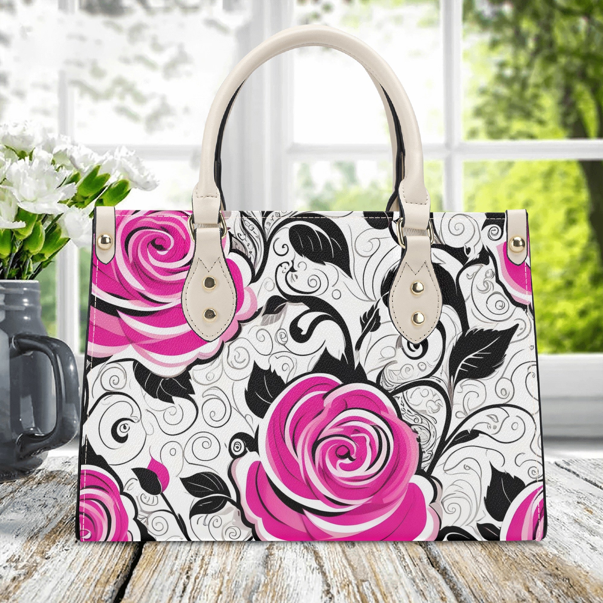 Rosy Vines - PU Handbag