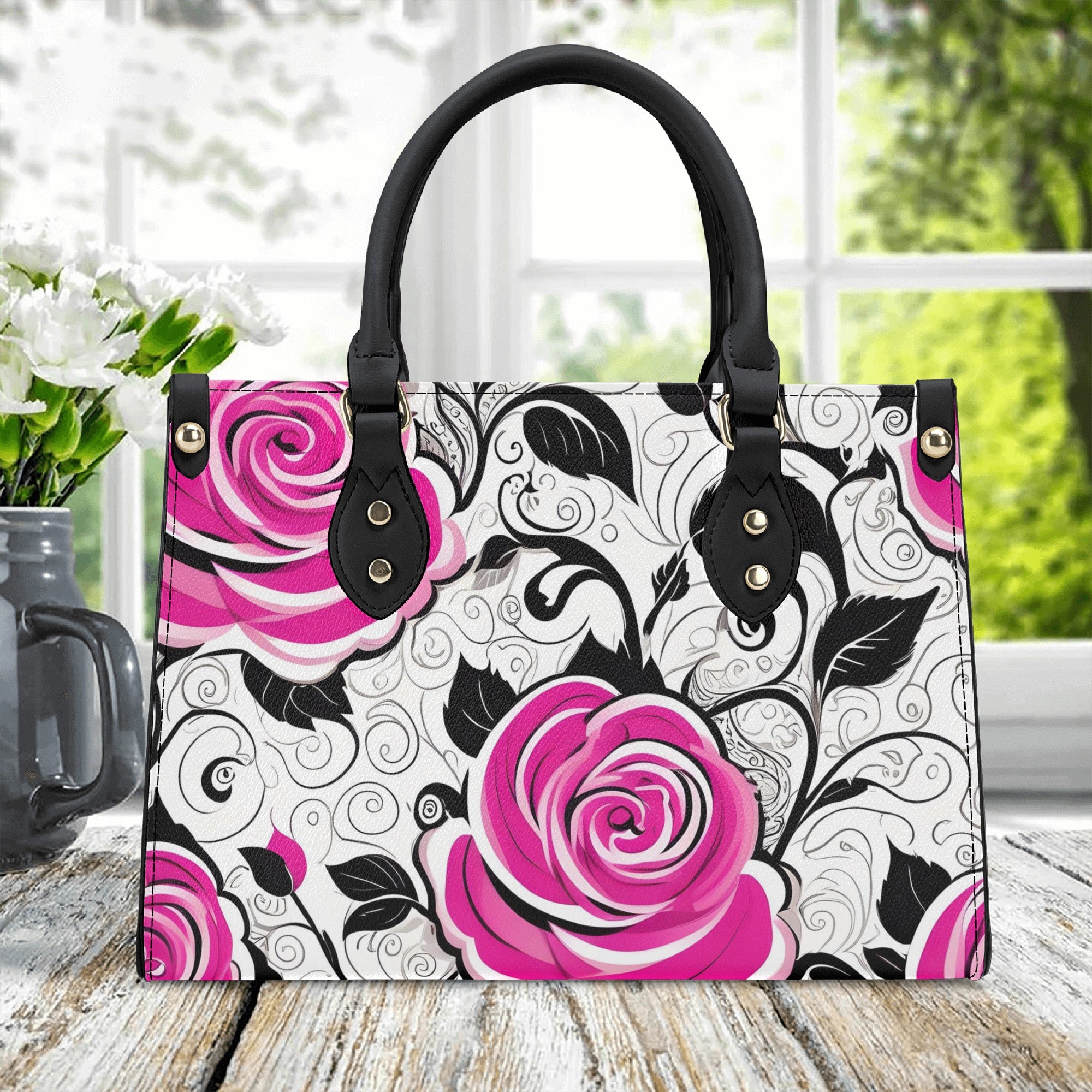 Rosy Vines - PU Handbag