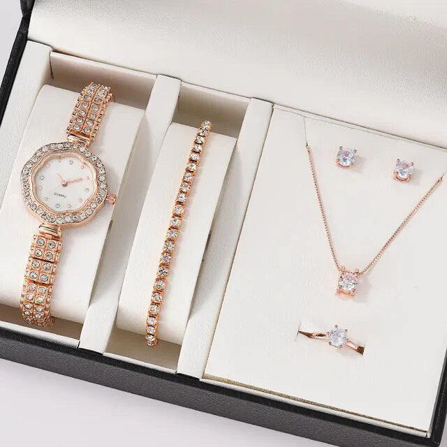 Women's Watch & Jewelry Set