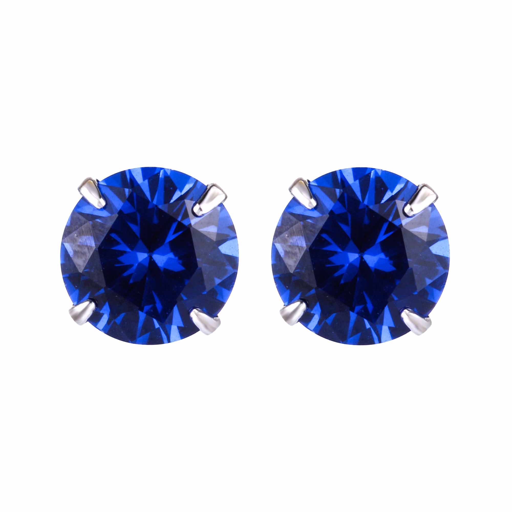 CZ Round Studs 925 Sterling Silver Earrings
