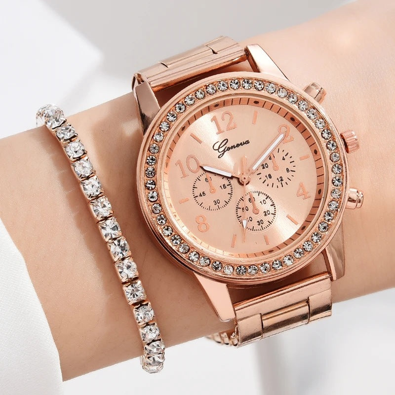 Women's Watch & Jewelry Set