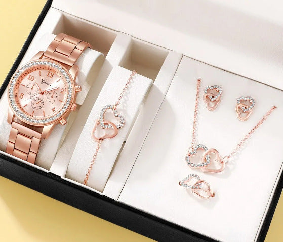 Women's Watch & Jewelry Set