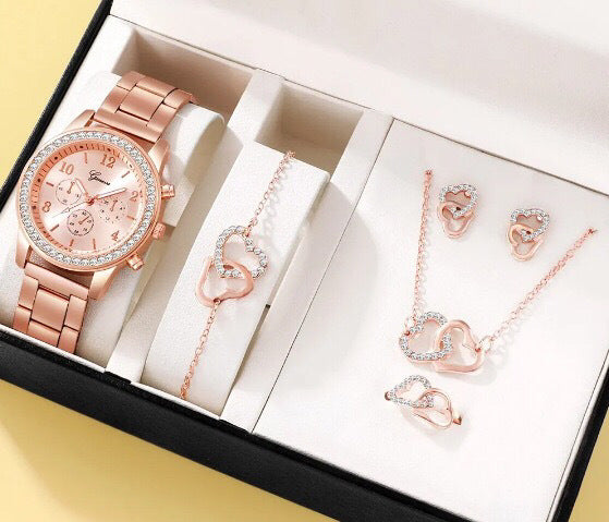 Women's Watch & Jewelry Set