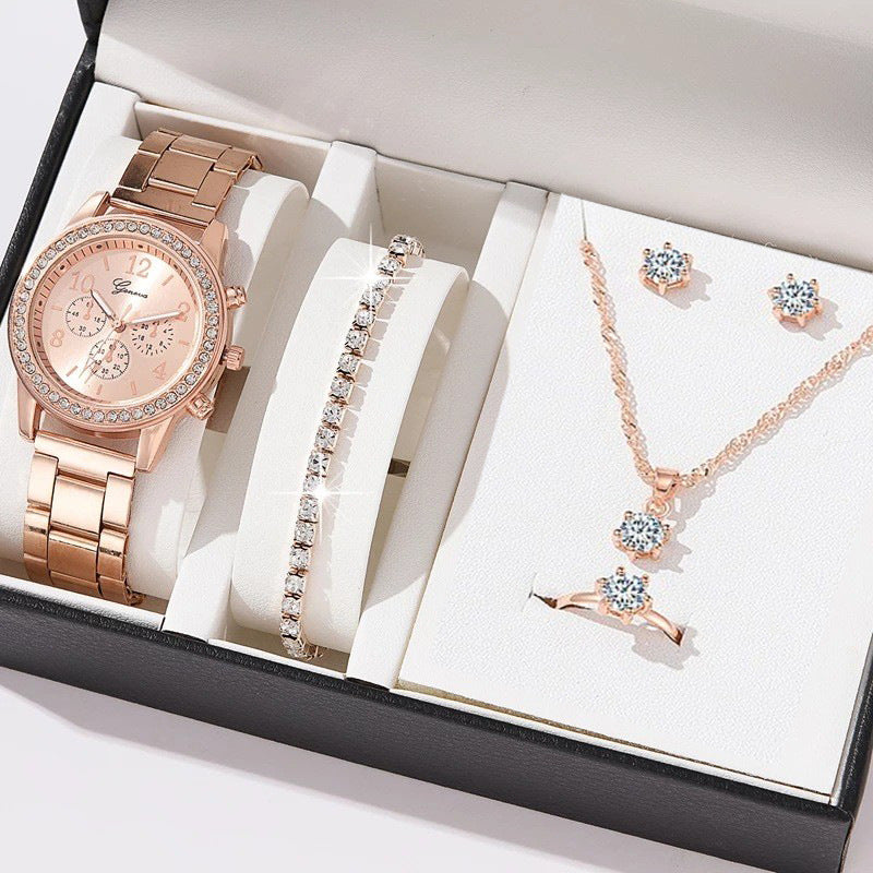 Women's Watch & Jewelry Set