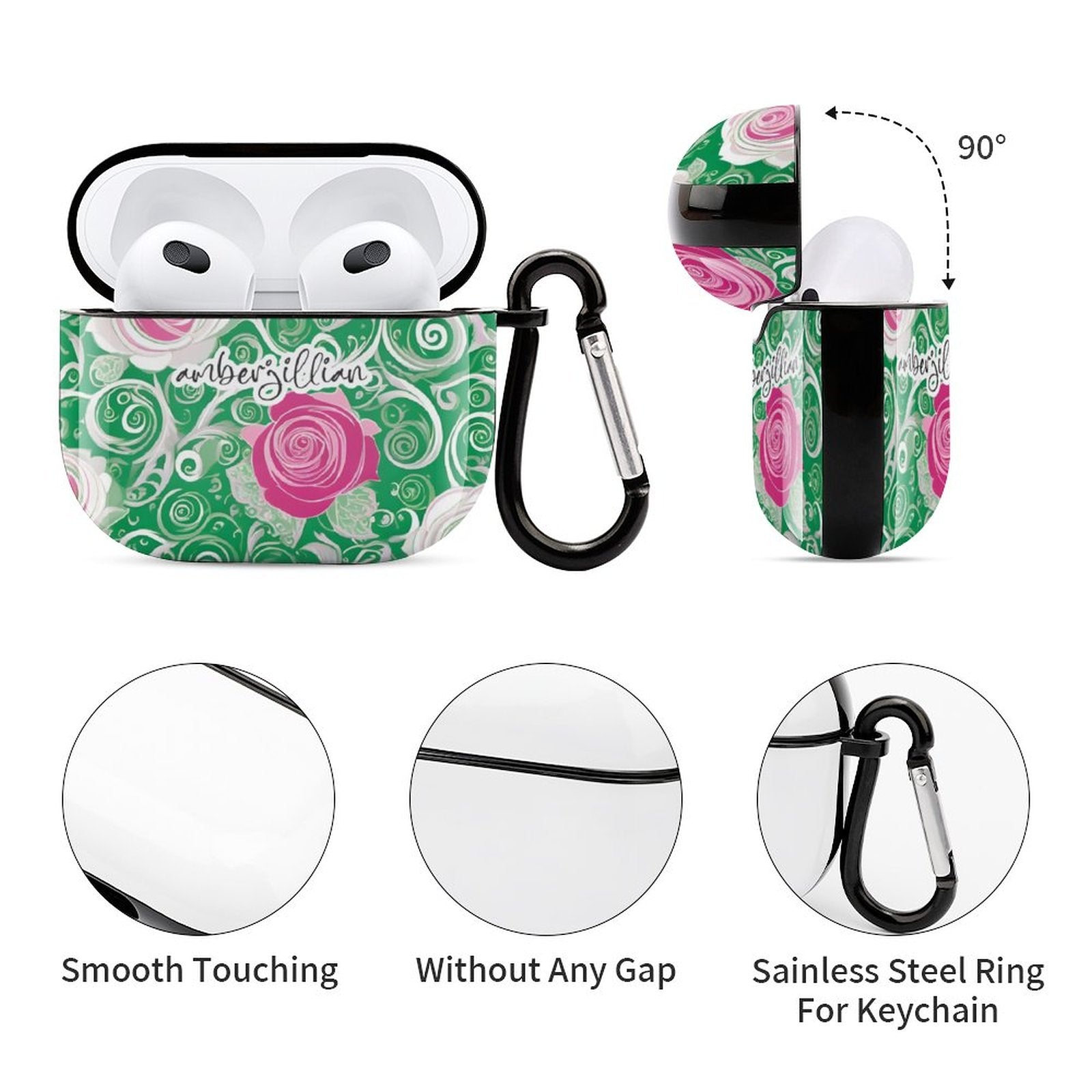 Rosy Green - Airpod Case - 3rd Generation Case Cover
