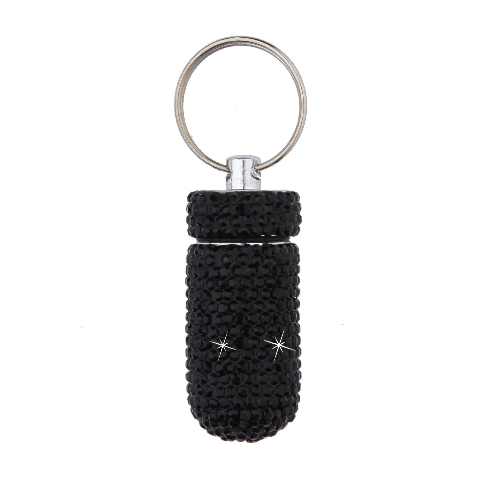 Rhinestone Container Keychain