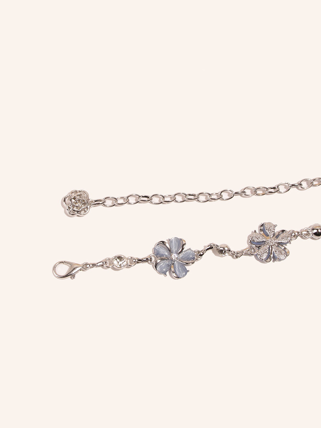 Flower Gemstones Chain Belt