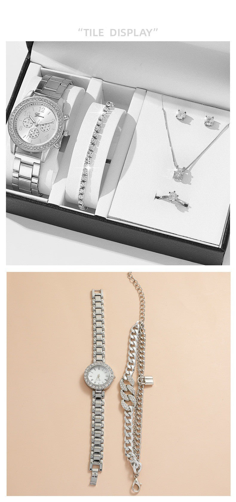 Women's Watch & Jewelry Set
