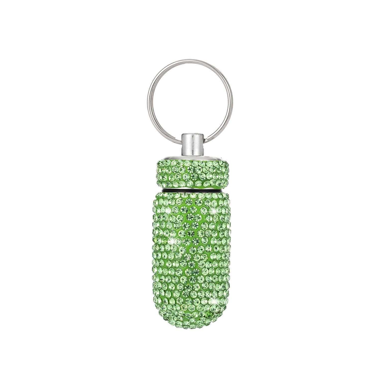 Rhinestone Container Keychain