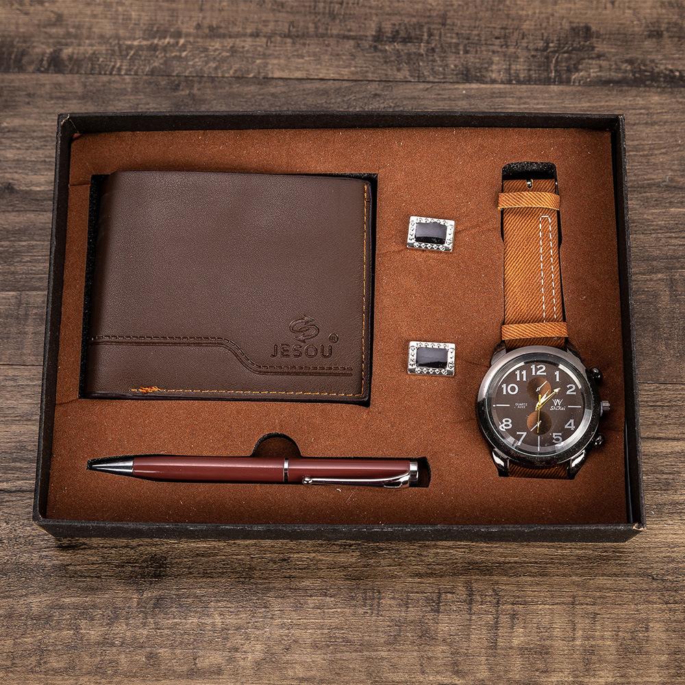Men's Wallet & Cufflinks Pen Set