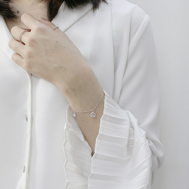 CZ Love Letters 925 Sterling Silver Bracelet