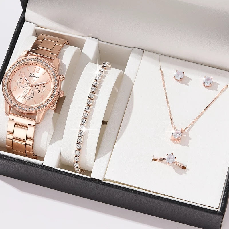 Women's Watch & Jewelry Set