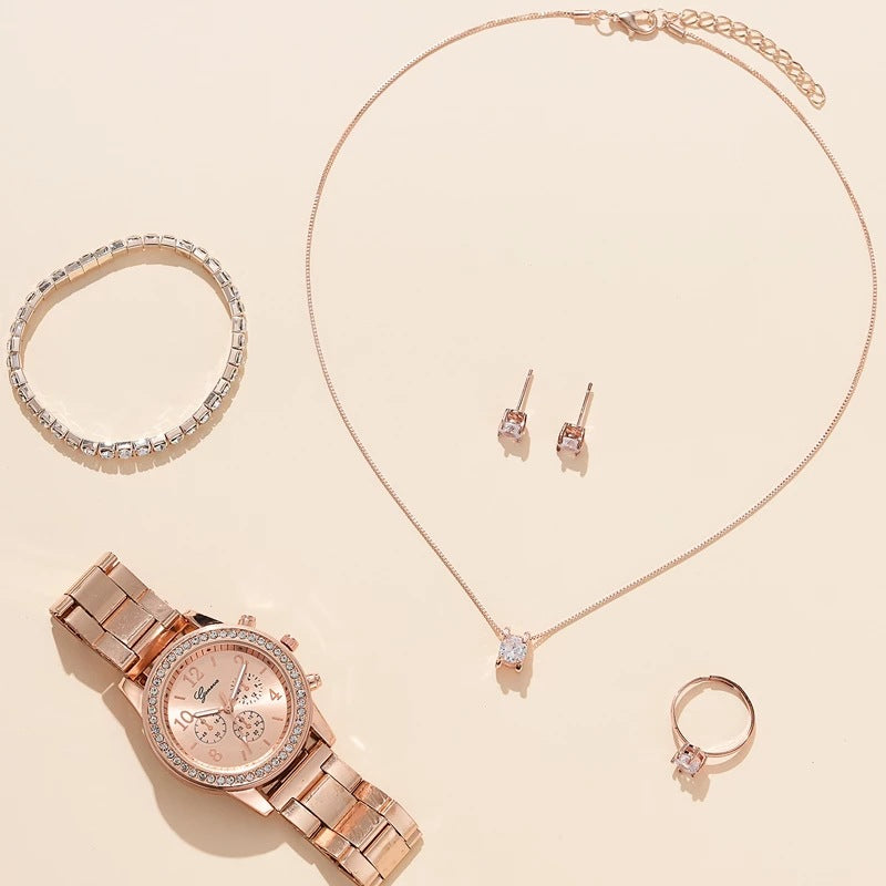 Women's Watch & Jewelry Set