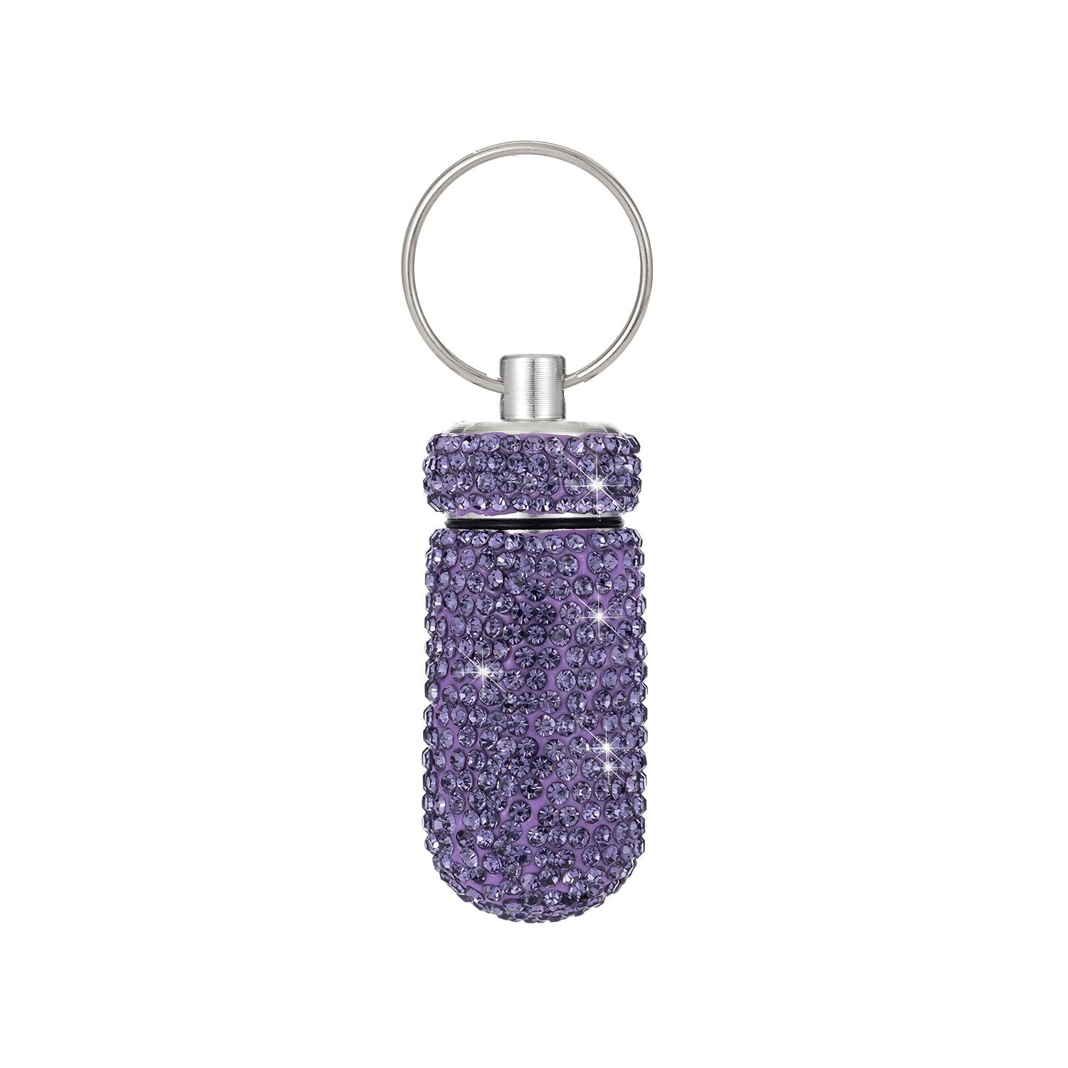 Rhinestone Container Keychain