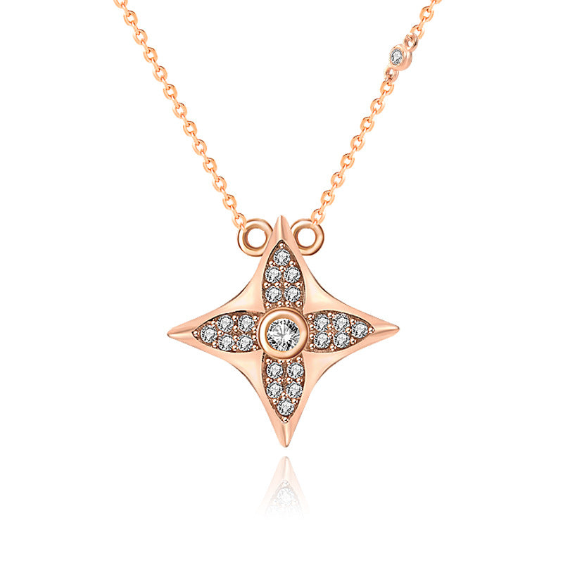 CZ Star 925 Sterling Silver Necklace
