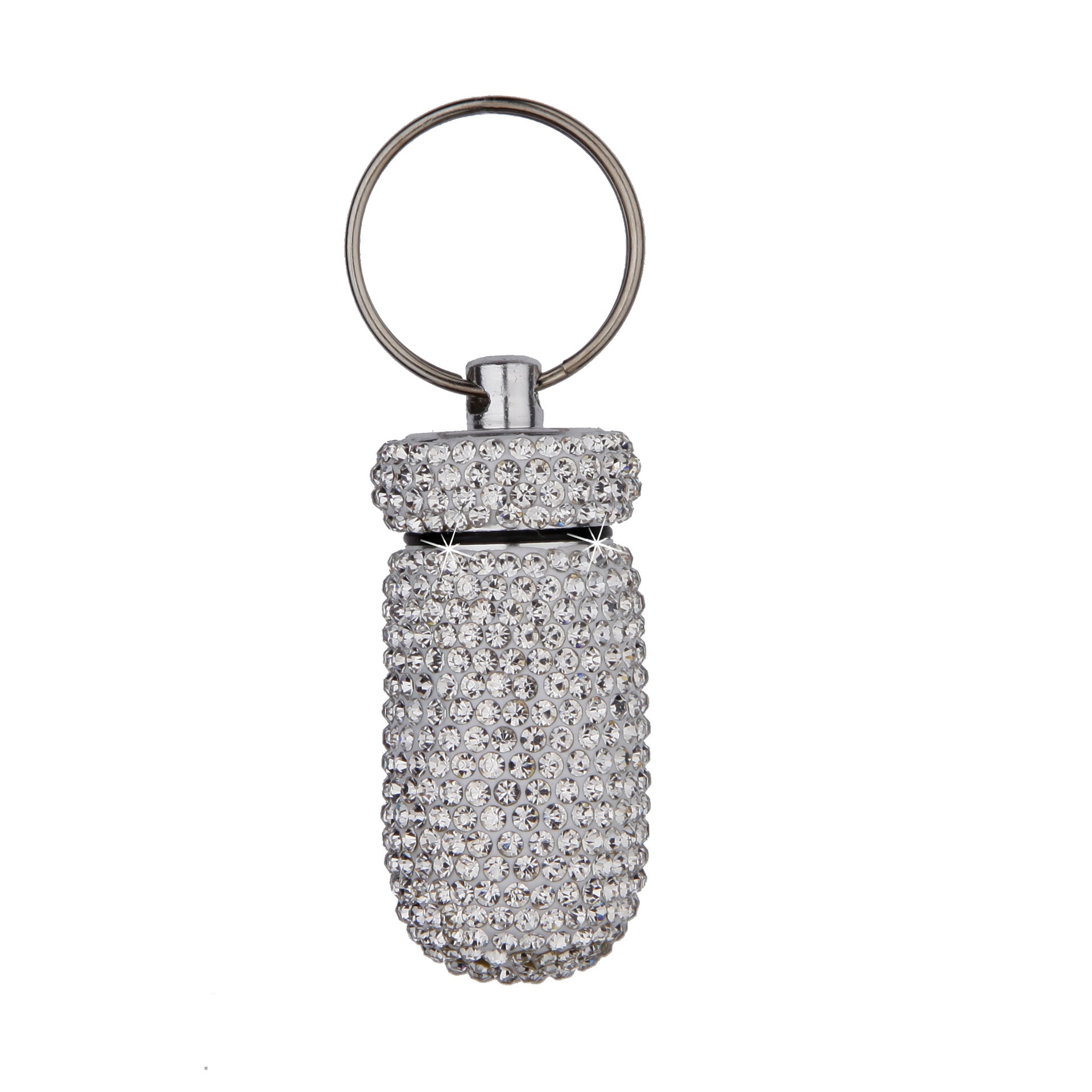 Rhinestone Container Keychain