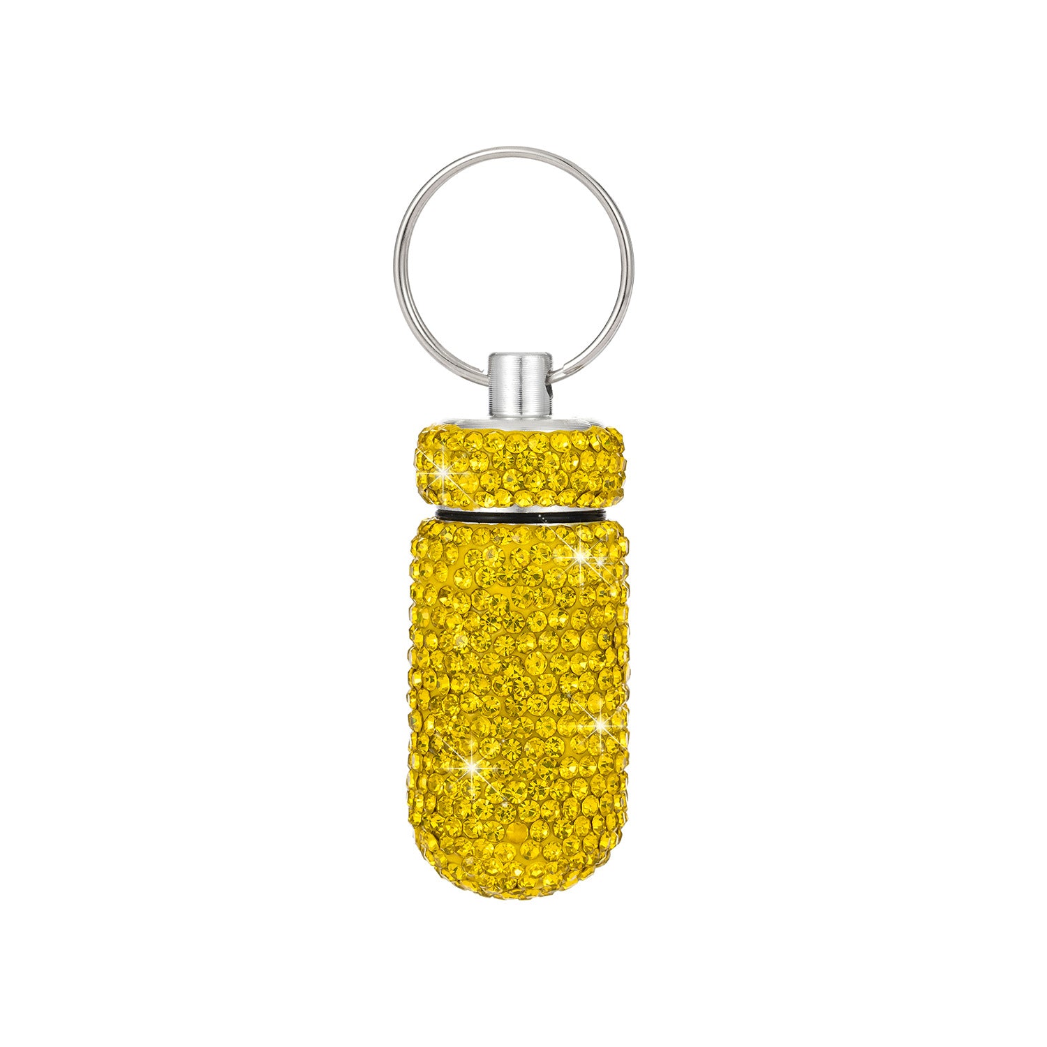 Rhinestone Container Keychain