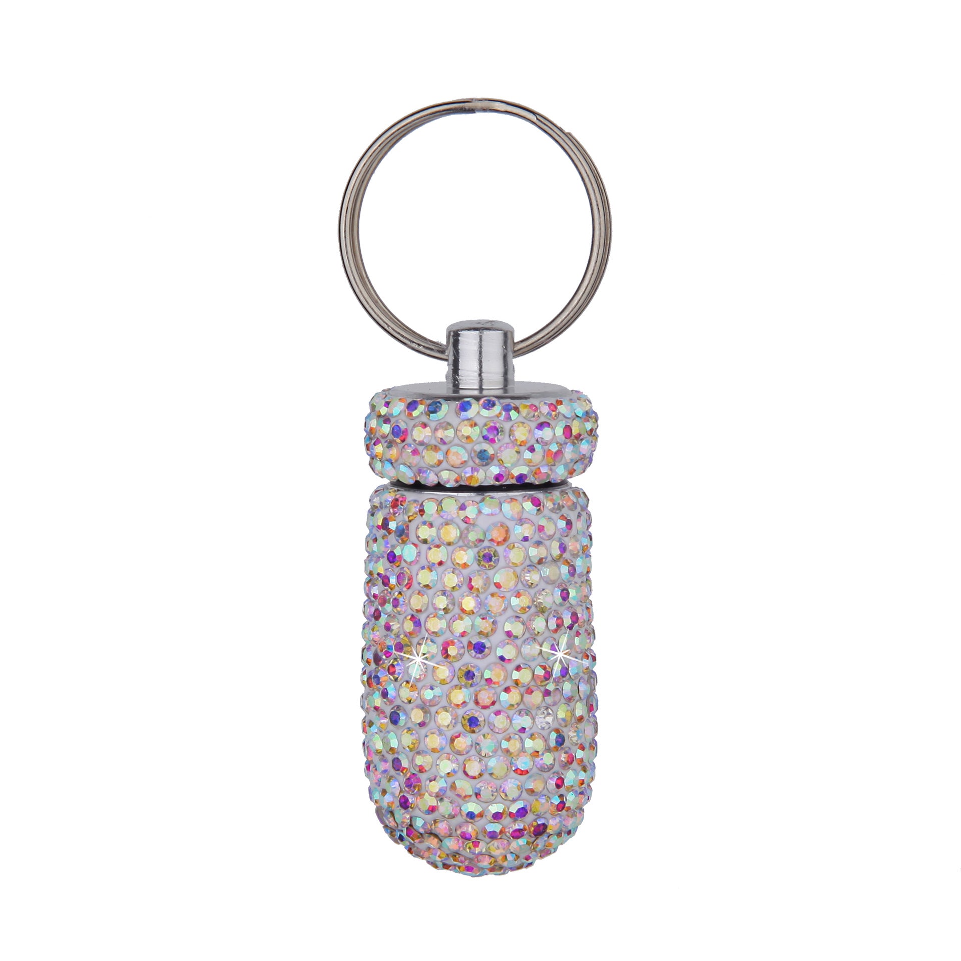 Rhinestone Container Keychain