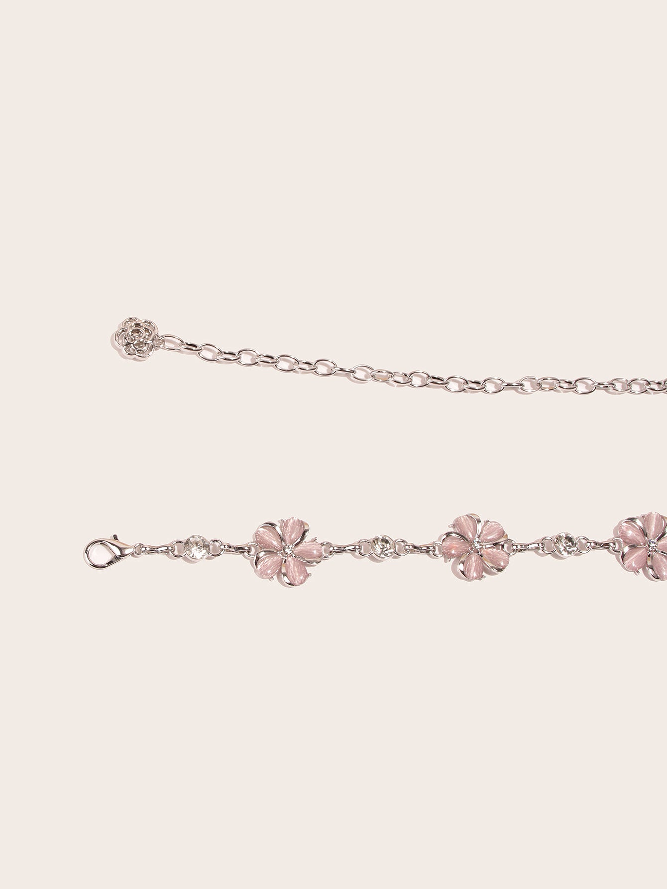 Flower Gemstones Chain Belt