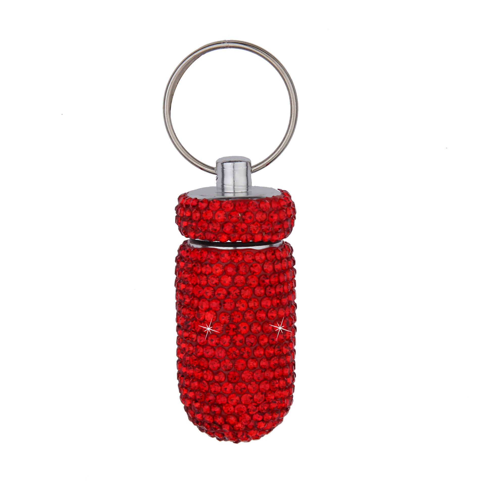 Rhinestone Container Keychain