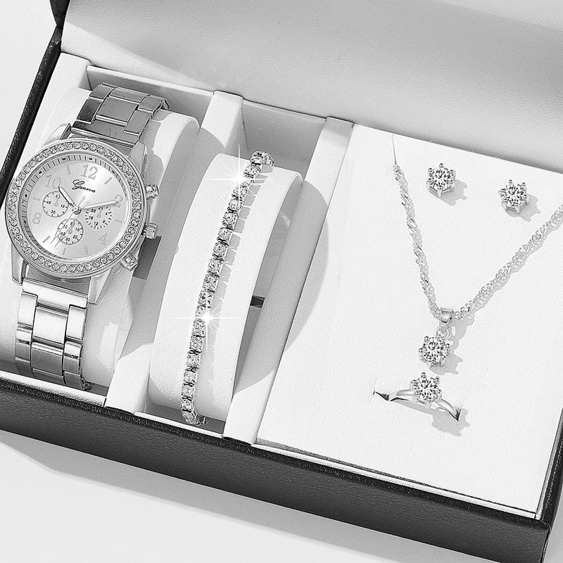 Women's Watch & Jewelry Set