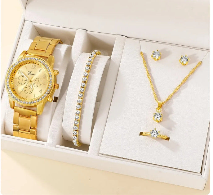 Women's Watch & Jewelry Set