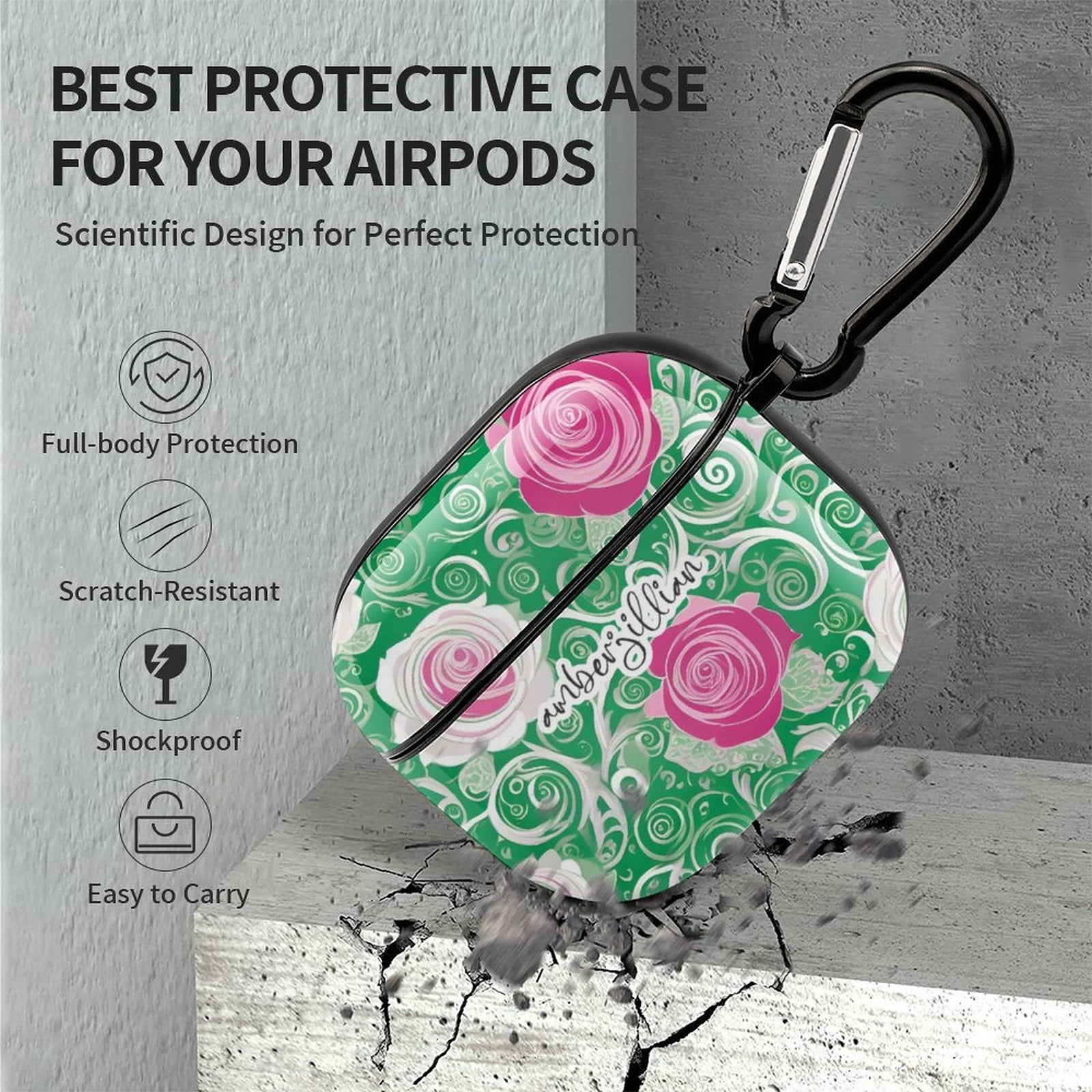 Rosy Green - Airpod Case - 3rd Generation Case Cover