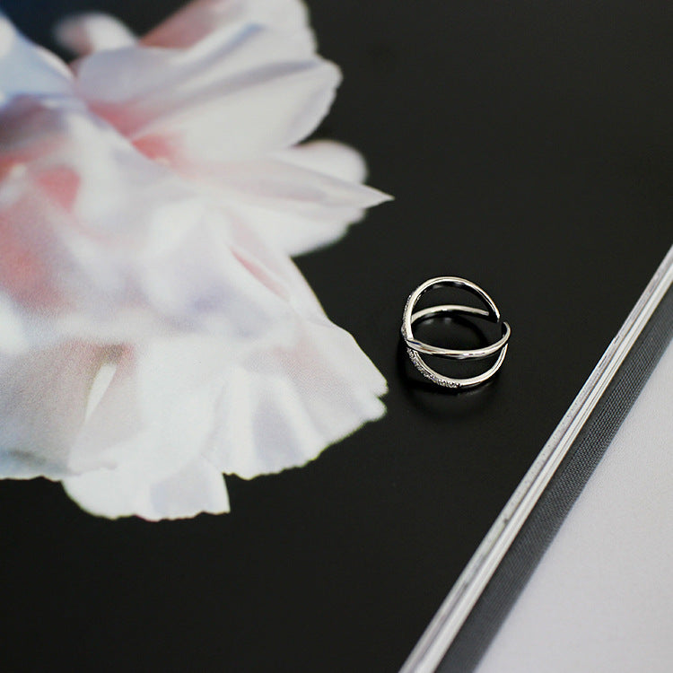 Twisted X 925 Sterling Silver Adjustable Ring