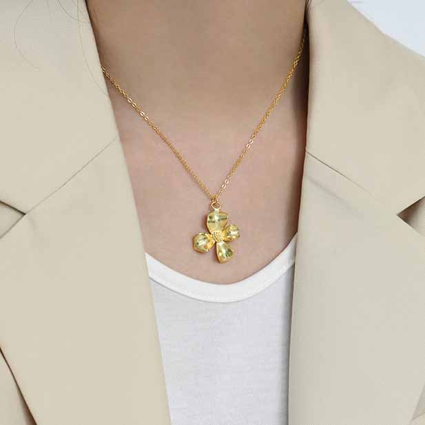 Flower 925 Sterling Silver Necklace