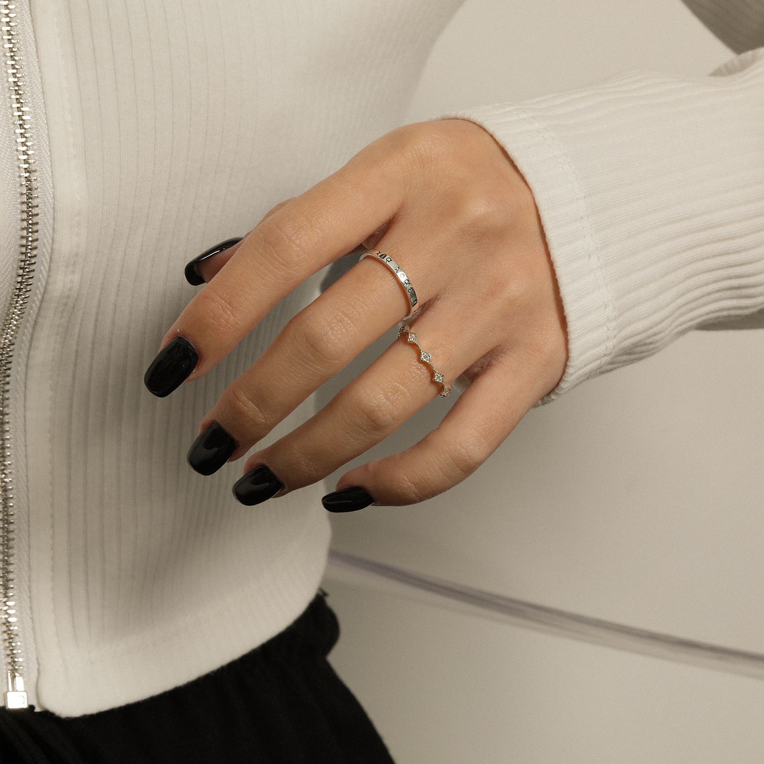 CZ Rhombus 925 Sterling Silver Ring