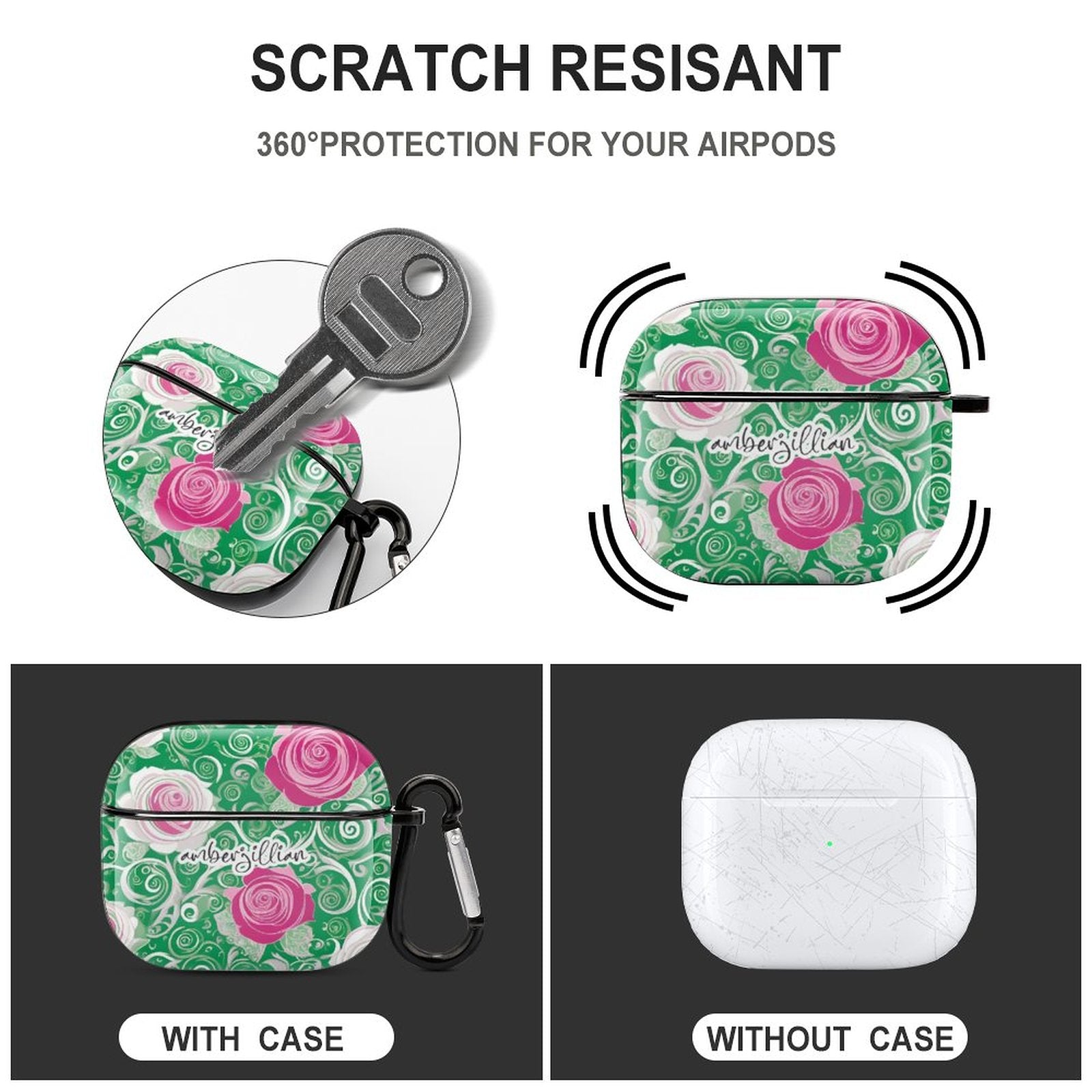Rosy Green - Airpod Case - 3rd Generation Case Cover