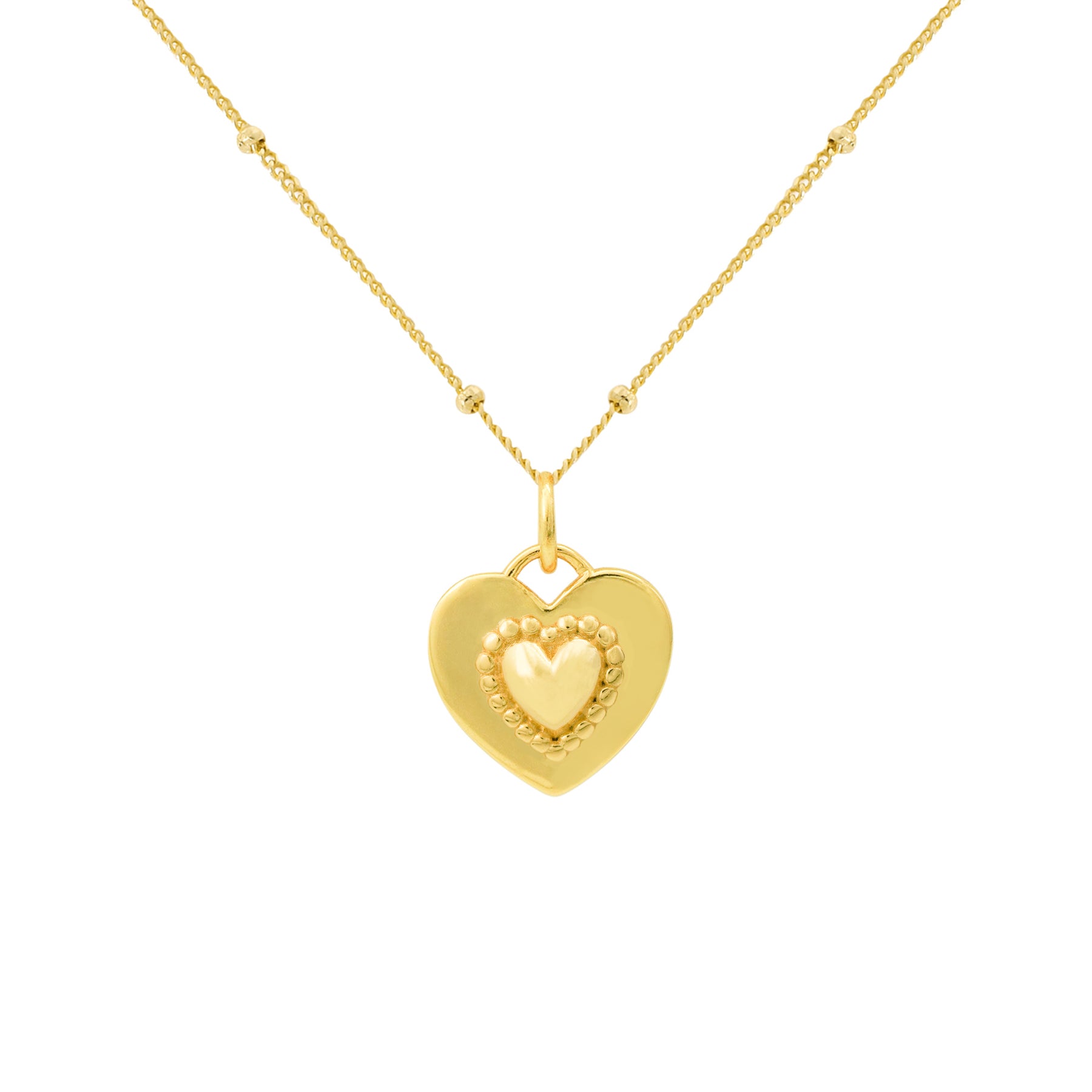 Dual Sides Wearing Styles Pink CZ Heart 925 Sterling Silver Necklace