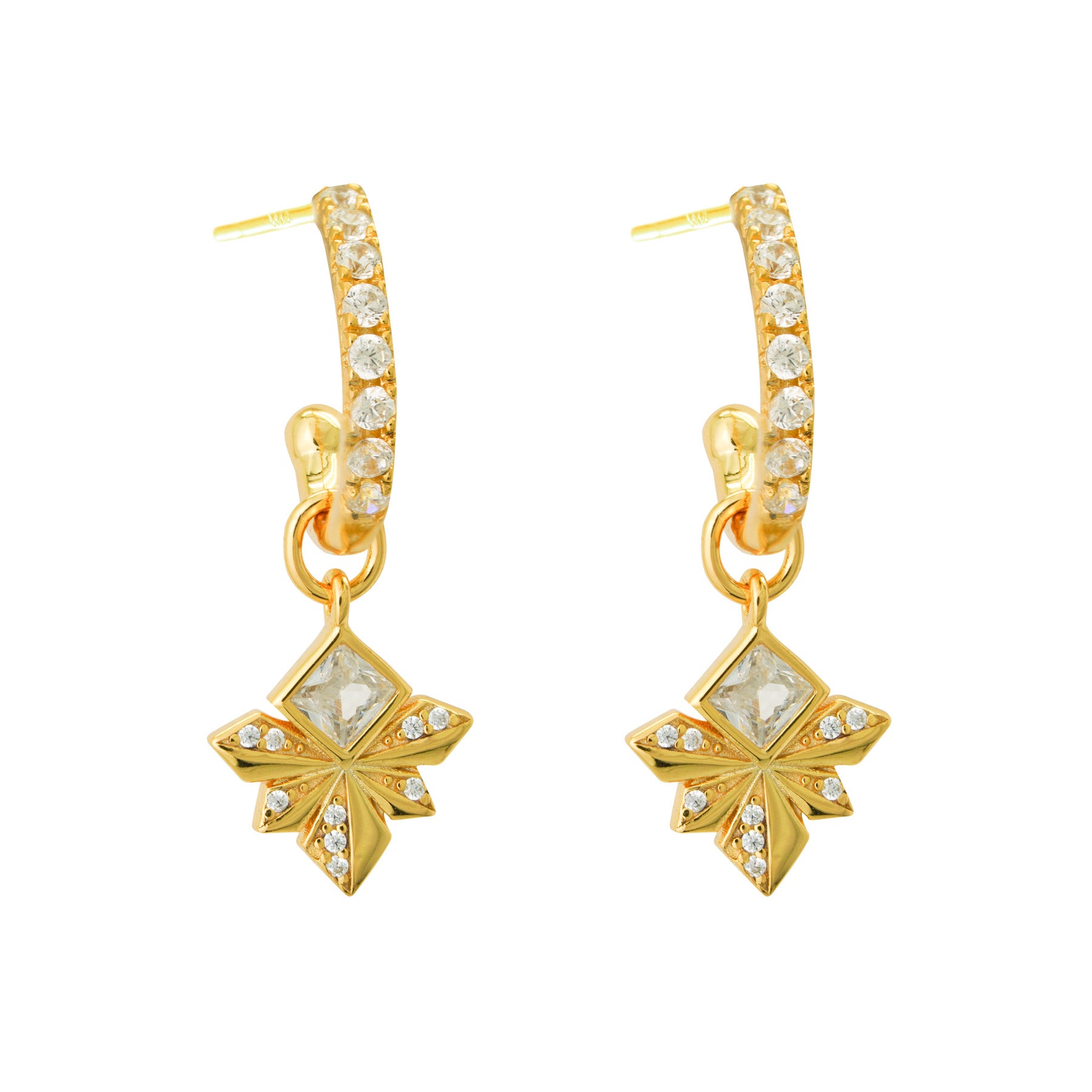 Honey Bee CZ 925 Sterling Silver Dangling Earrings