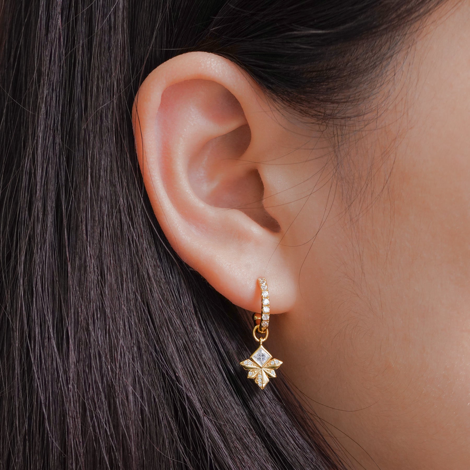 Honey Bee CZ 925 Sterling Silver Dangling Earrings