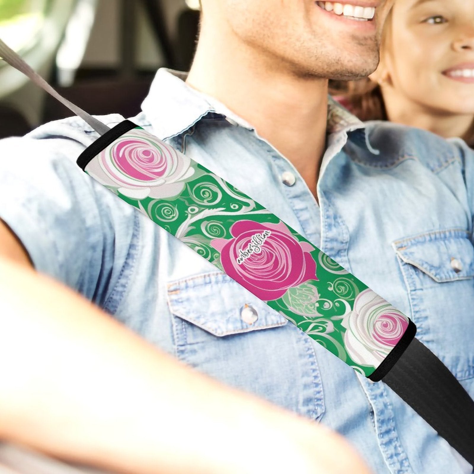 Rosy Vines - Car Seat Belt Shoulder Pad