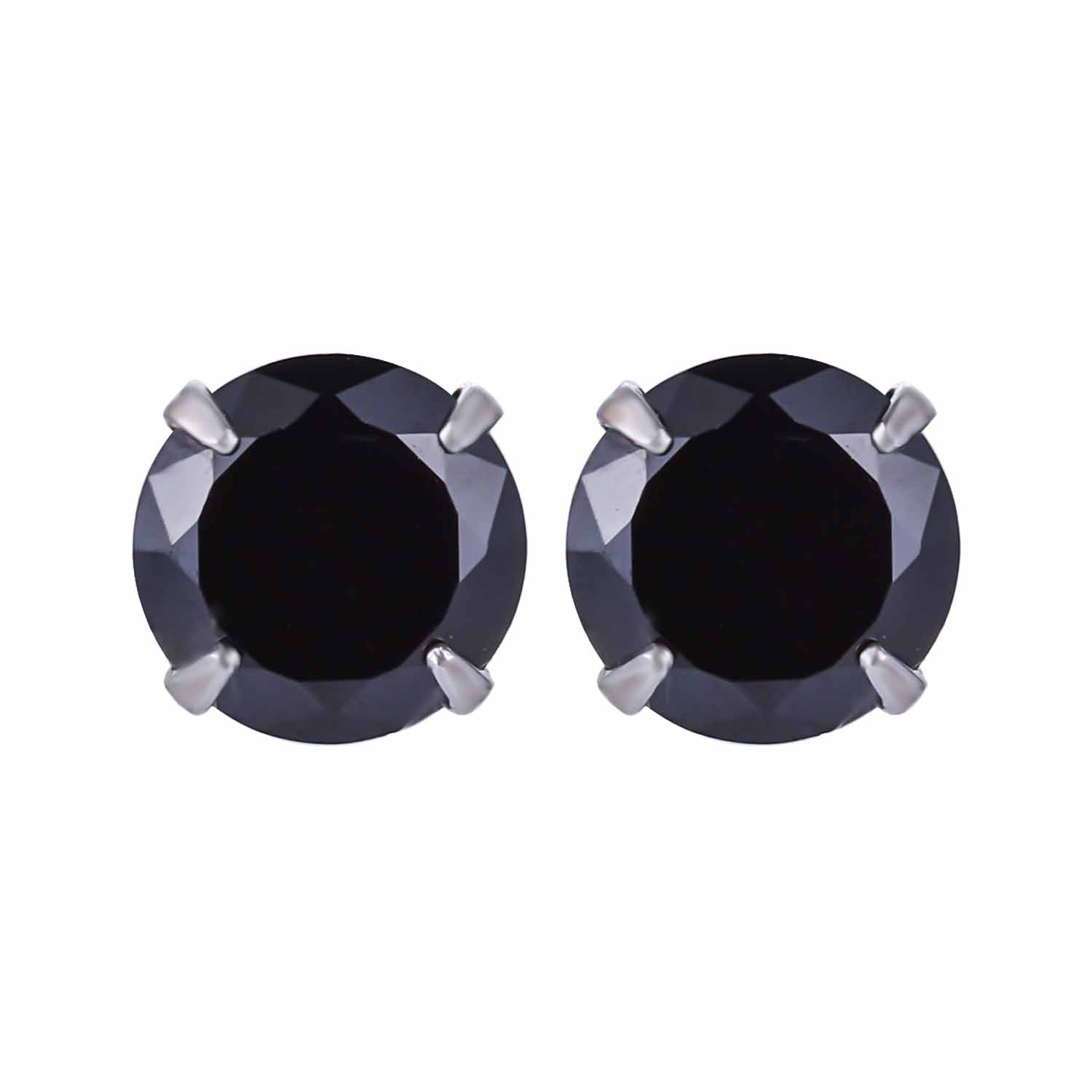 CZ Round Studs 925 Sterling Silver Earrings