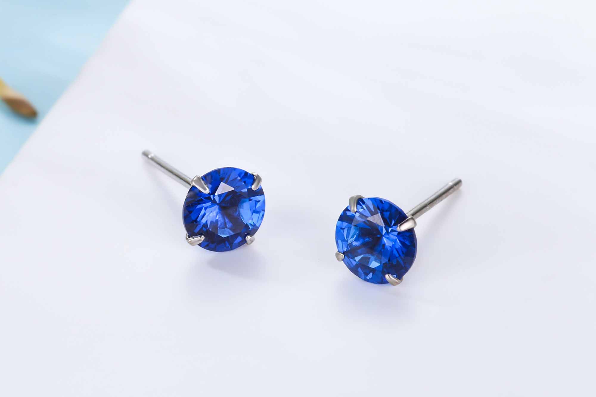 CZ Round Studs 925 Sterling Silver Earrings