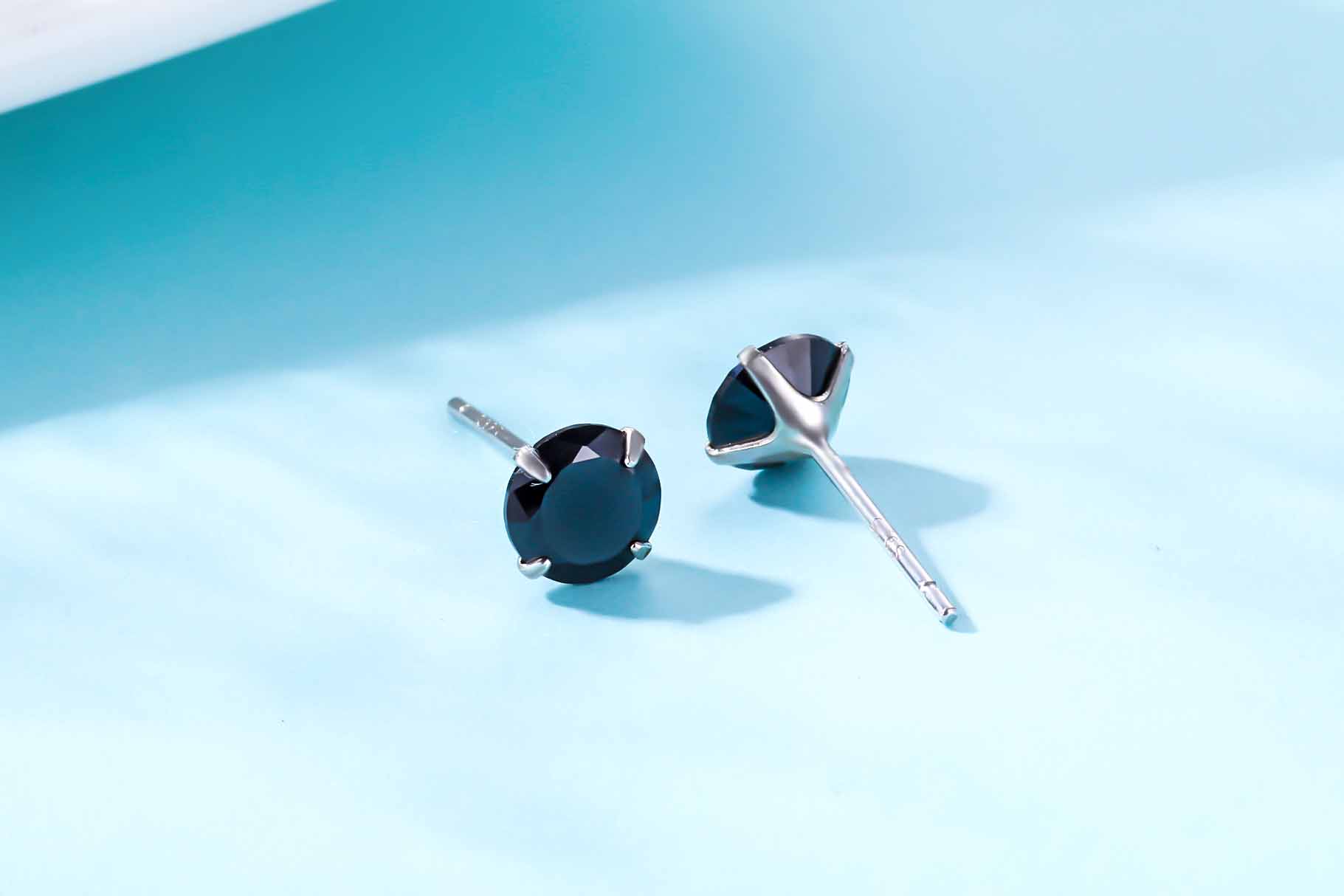 CZ Round Studs 925 Sterling Silver Earrings