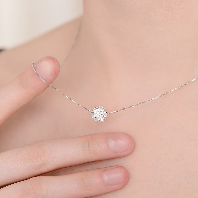 Spherical 925 Sterling Silver Necklace